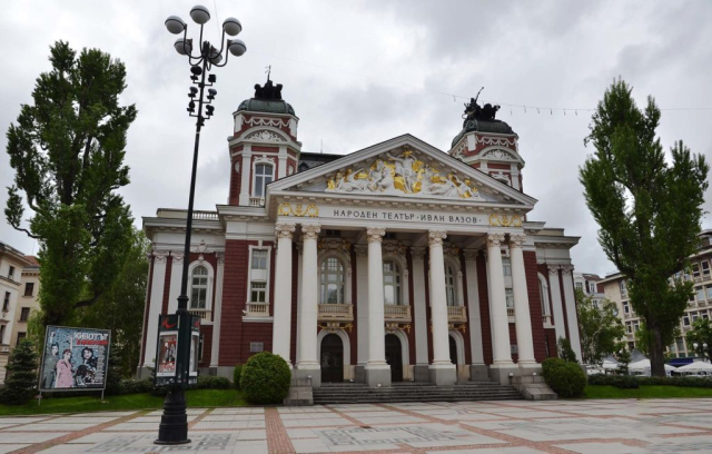 Ivan Vazov National Theathre building in Sofia, Bulgaria