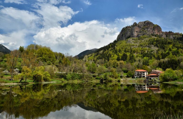 Lake in Rhodope mountains Bulgaria