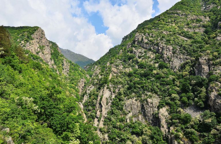 Balkan Mountains gorge