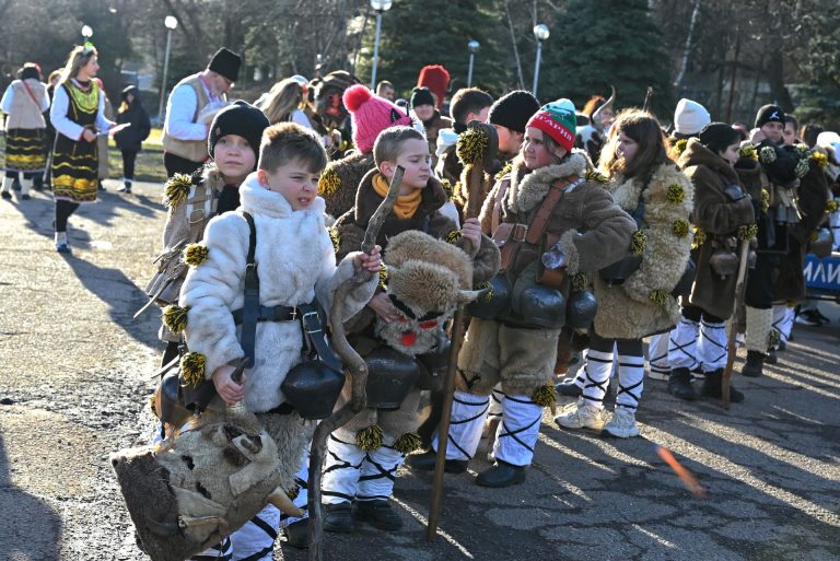 Kids at Surva Festival Bulgaria