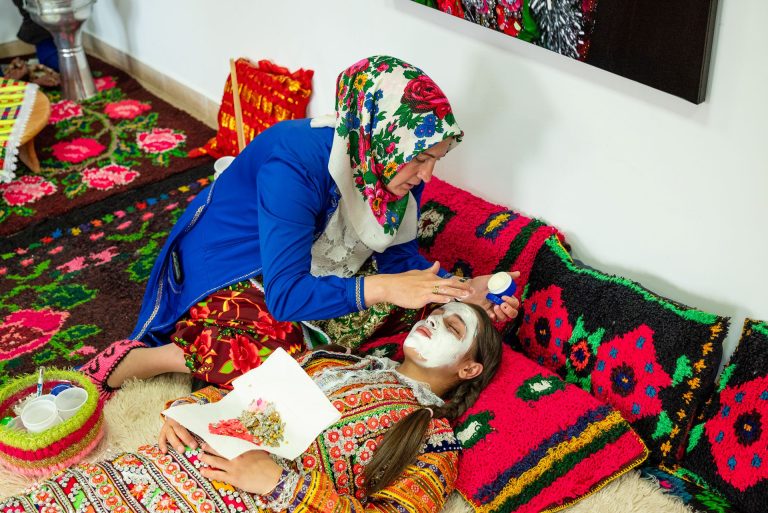 Preparation of the bride from a traditional Ribnovo wedding